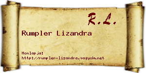 Rumpler Lizandra névjegykártya